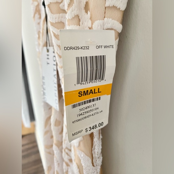 Dress The Population Sharon Gown Small White Sequins Mermaid Dress - Picture 7 of 15